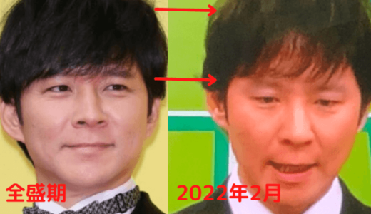 全盛期と現在の渡部の髪の毛